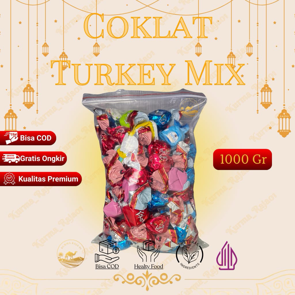 

Coklat Arab Turki Mix 1 kg Premium Fresh Oleh Oleh Haji dan Umroh