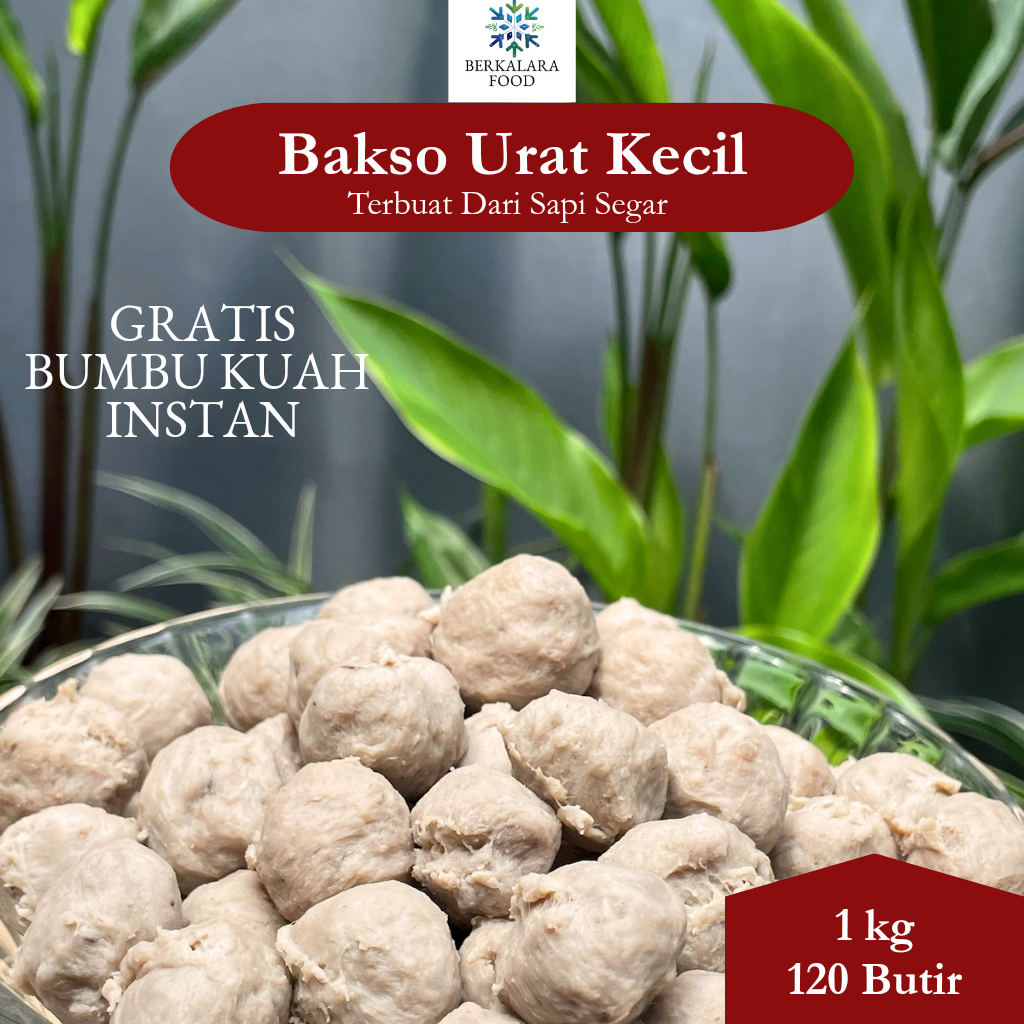

Bakso Sapi Premium Home Made Langganan Ukuran Kecil - Bakso 1kg isi 120 Butir & 500gr isi 60 Butir