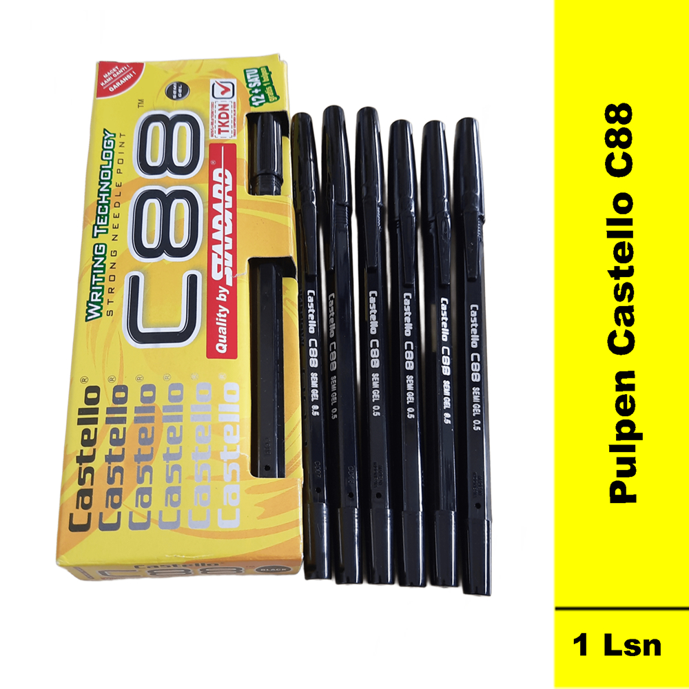 

1 Kotak isi 13Pcs Pena / Pulpen Castello C88 By Standard