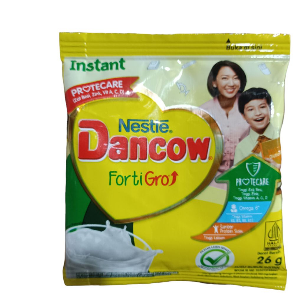 

Susu Dancow 26gr Rasa (Vanilla dan Coklat) Susu Instant Dancow Fortigro Nestle