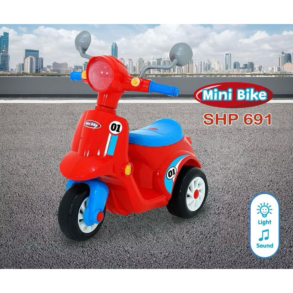 Vespa Duduk Sepeda Balance Bike Anak Lucu Toys MB691 MB 691  Minibike SHP Toys MAINAN ANAK