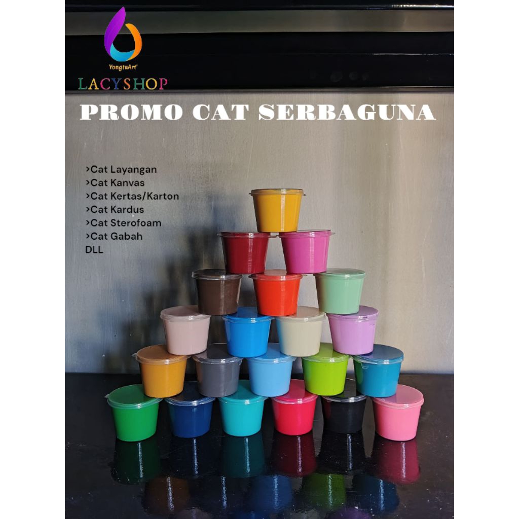 

Cat Layangan Cat Serbaguna Kemasan Ekonomis 30ml