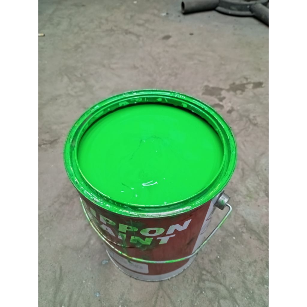 cat PU hijau stabilo pigmen pasta tinting