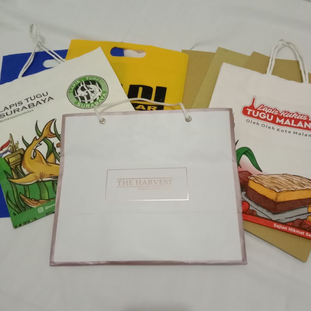 

paperbag spundbond karton yellow board bekas (Baca deskripsi no return)