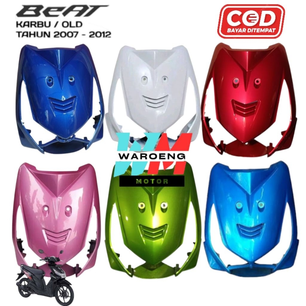 Tameng Depan beat karbu/ Dasi depan Beat Karbu Terlengkap / Tameng / Panel Honda Beat karbu 2008 200