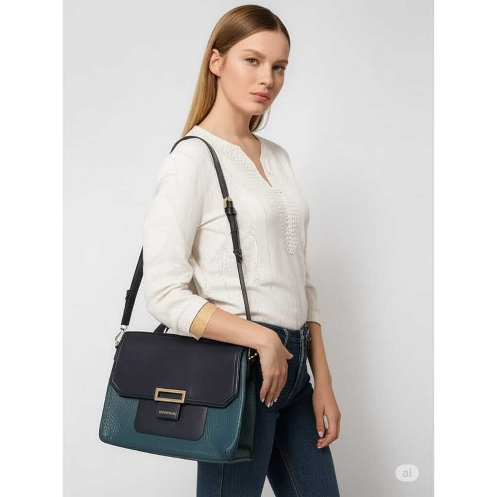 Tas Slempang Vincis Bench Sling Bag Leather Original