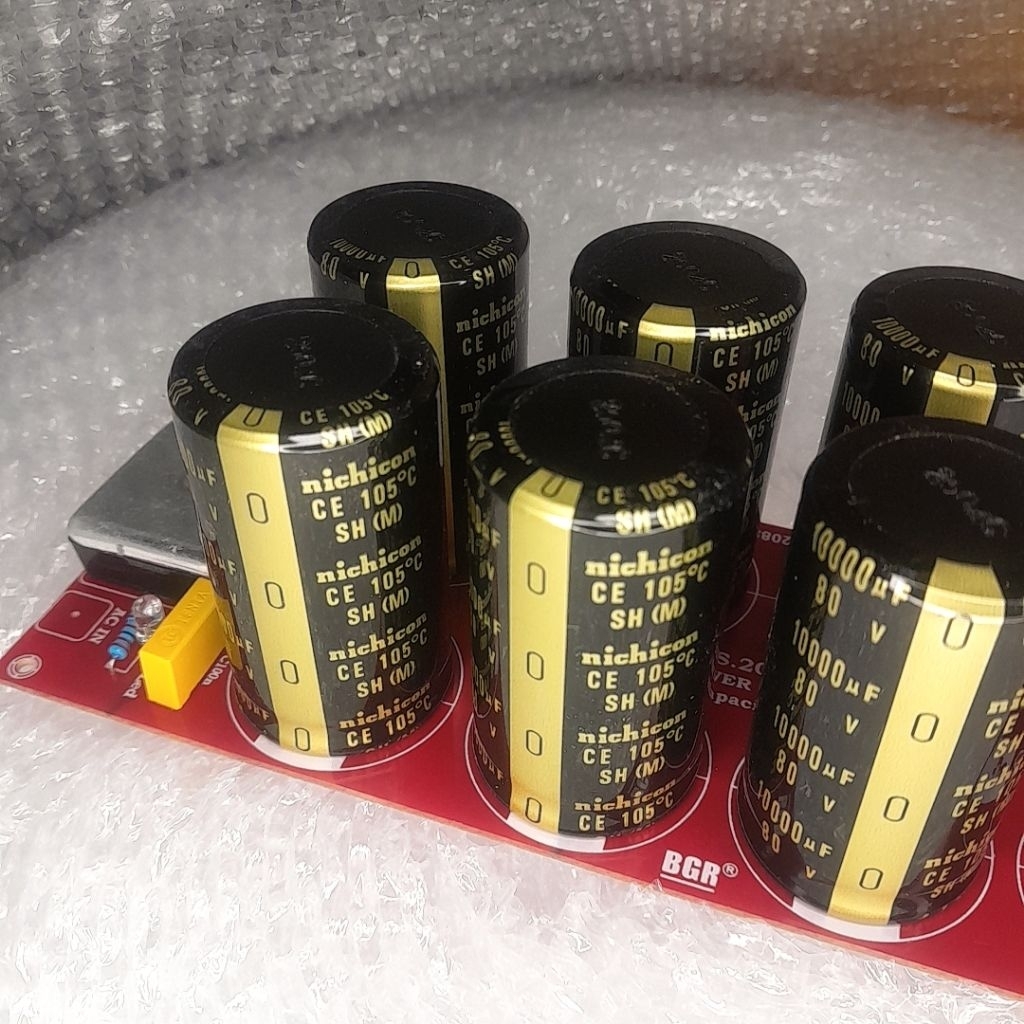 PAKET LENGKAP KIT PCB PSU 4 ELCO 6 ELCO 8 ELCO 80V 10000UF NICHICON BLACK GOLD ORIGINAL