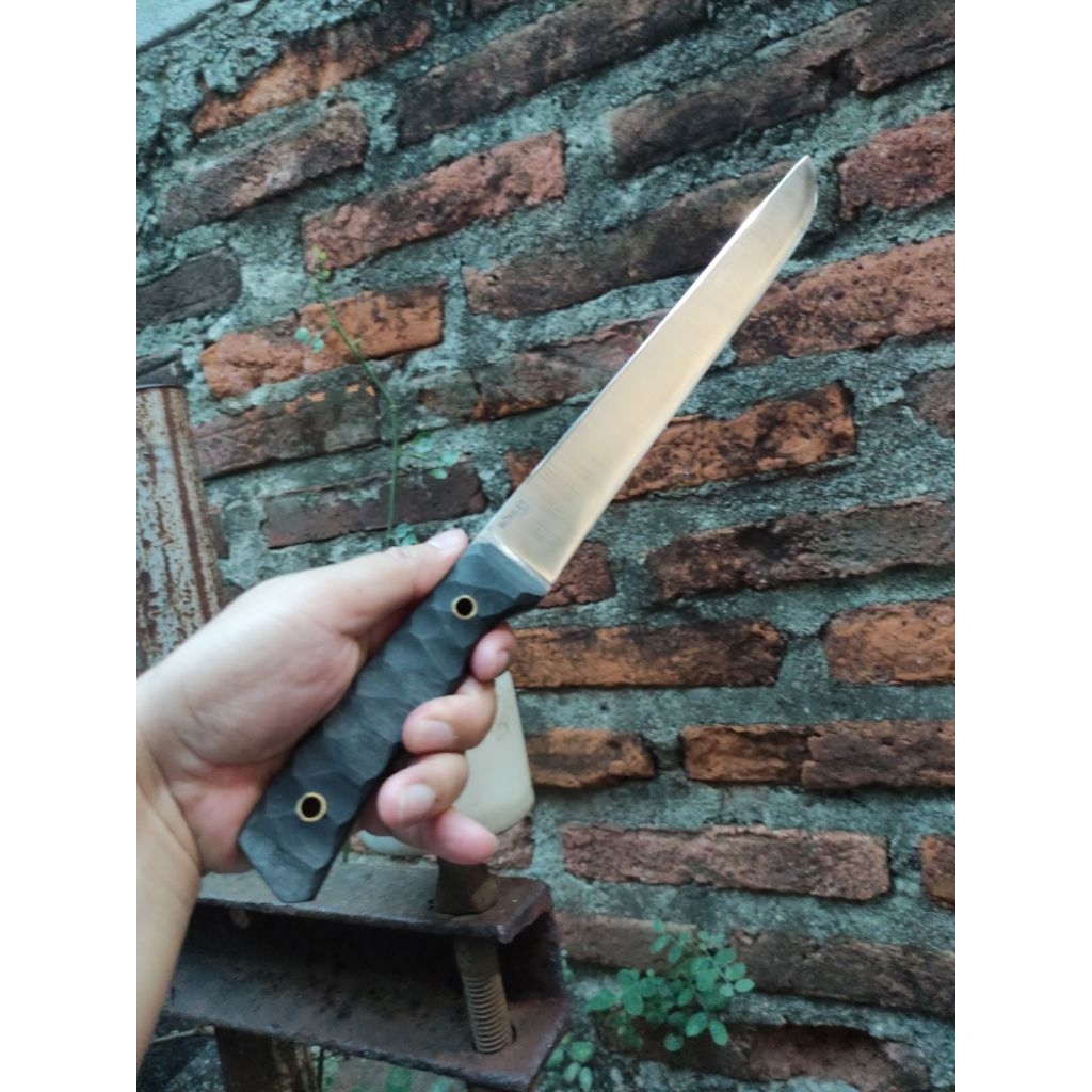 Pisau Sembelih Baja Bohler N695 PB 25,7 cm + sarung kulit