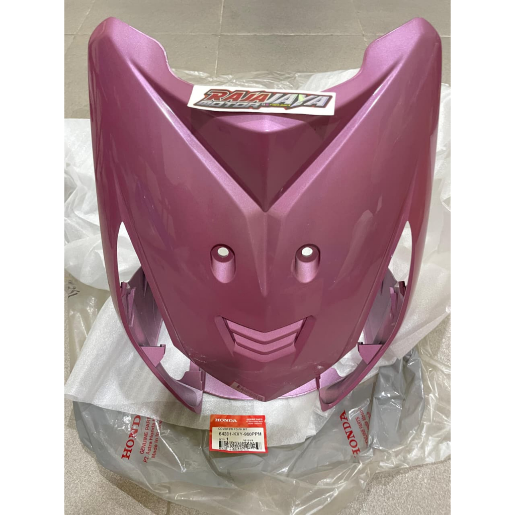 cover panel reflektor reflector lampu depan honda beat old karburator warna merah muda pink 64301KVY