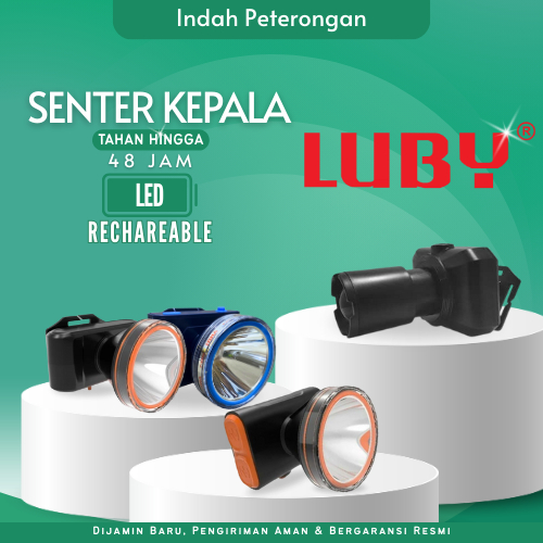 SENTER KEPALA LUBY/Senter Kepala Luby Headlamp Murah/Senter Kepala Cahaya Putih