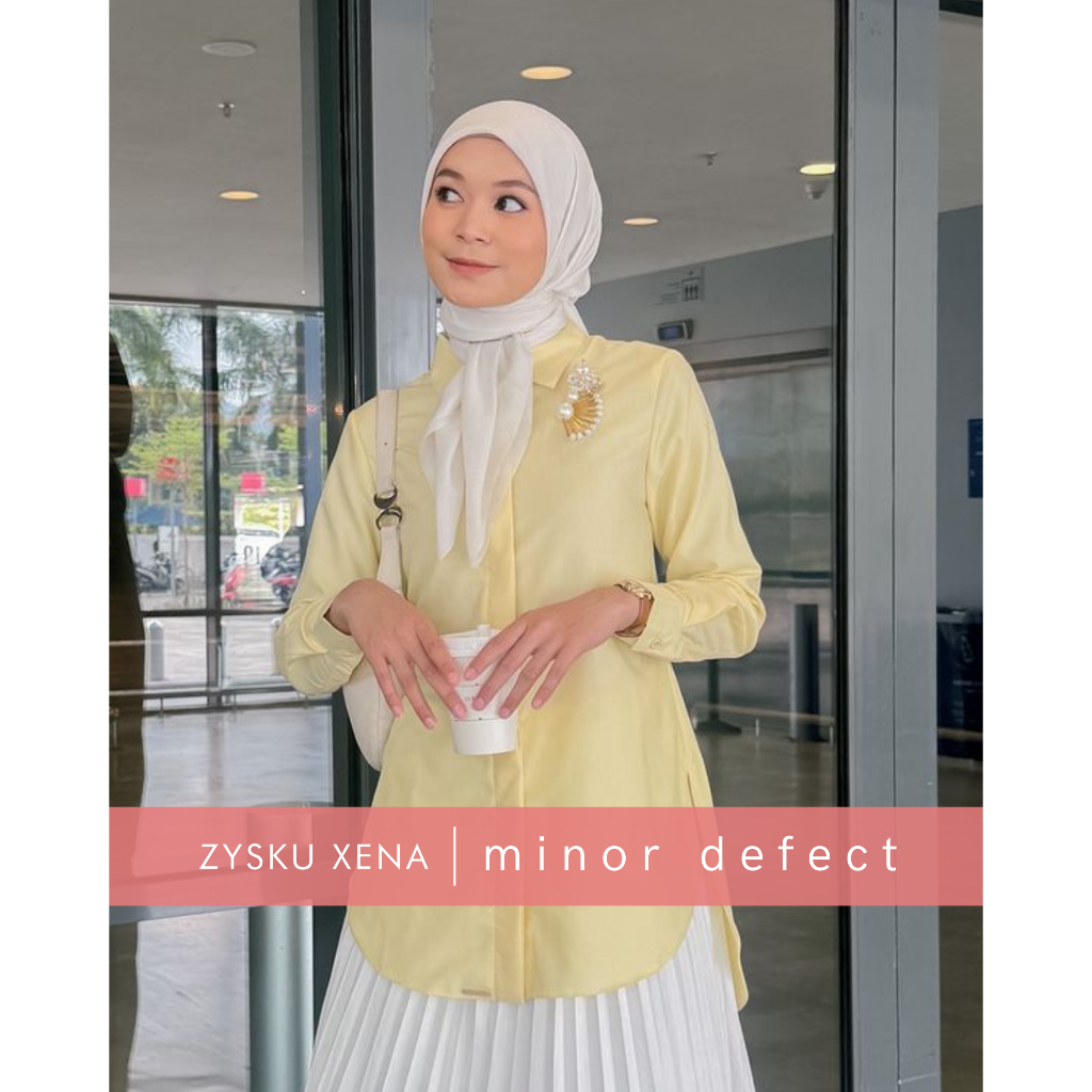 Zysku Xena | Minor Defect | Shorn Shirt | Kemeja Kantor Formal Wanita Lengan Panjang