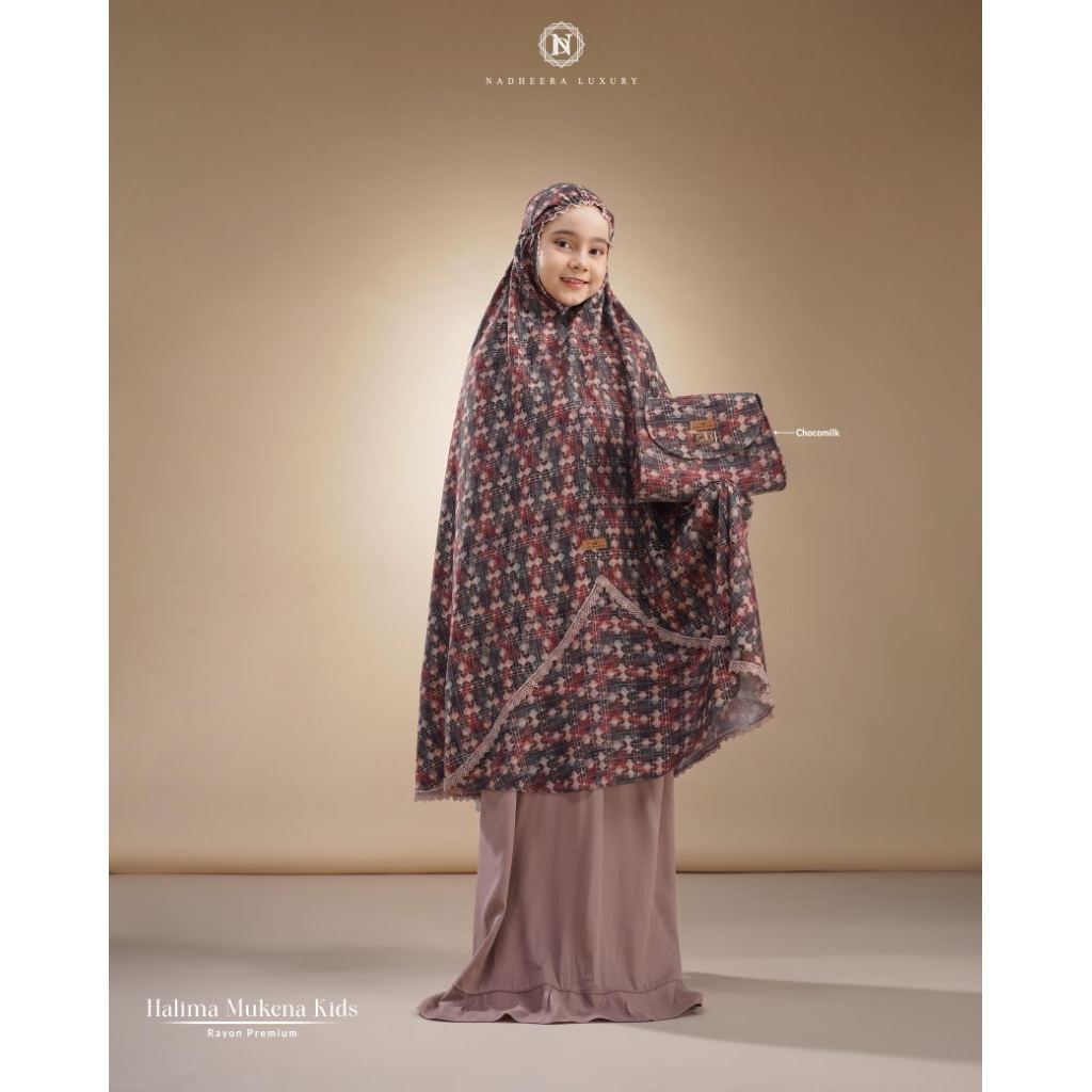 halima mukena nadheera luxury bahan rayon