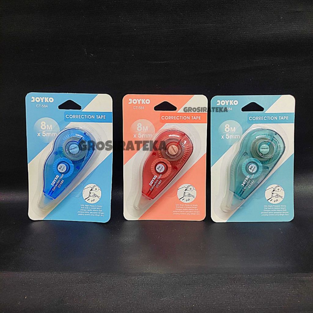 

TIPE X, TIPE X KERTAS, TIPE X PITA, CORRECTION TAPE CT 584 JOYKO
