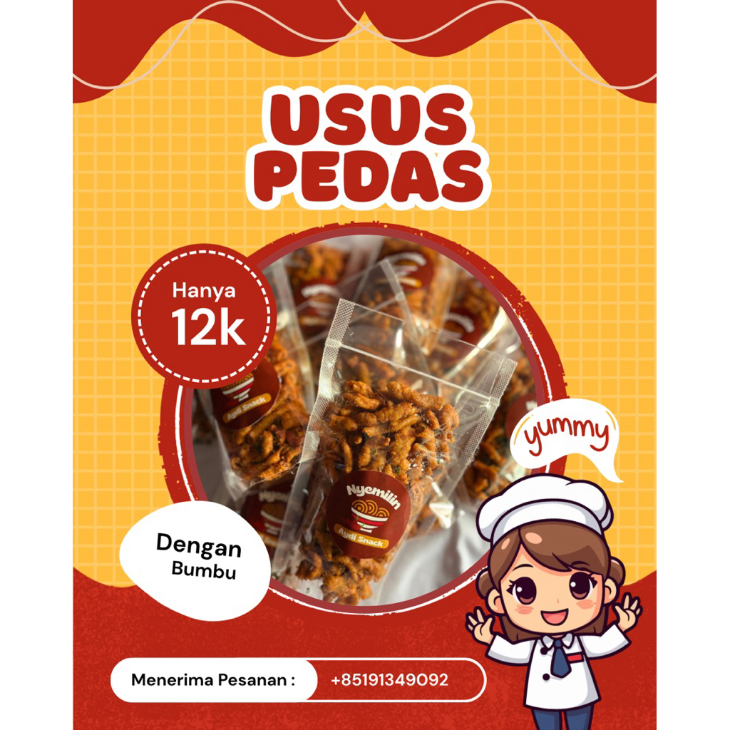 

150gr USUS CRISPY PEDAS DAUN JERUK