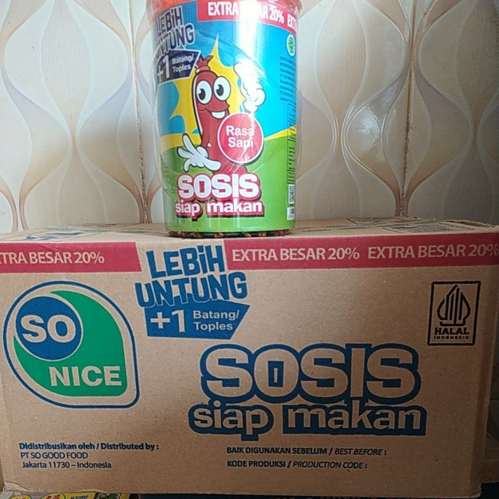 Sosis So NICE 1 Dus ( isi 6 Kaleng)