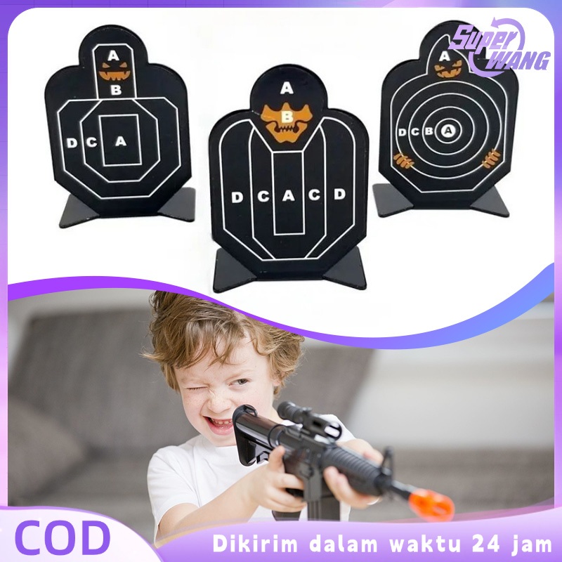 3pcs Tactical Target Logam Target Sasaran Tembak Mainan Target Latihan Tembak Papan Target Tembak