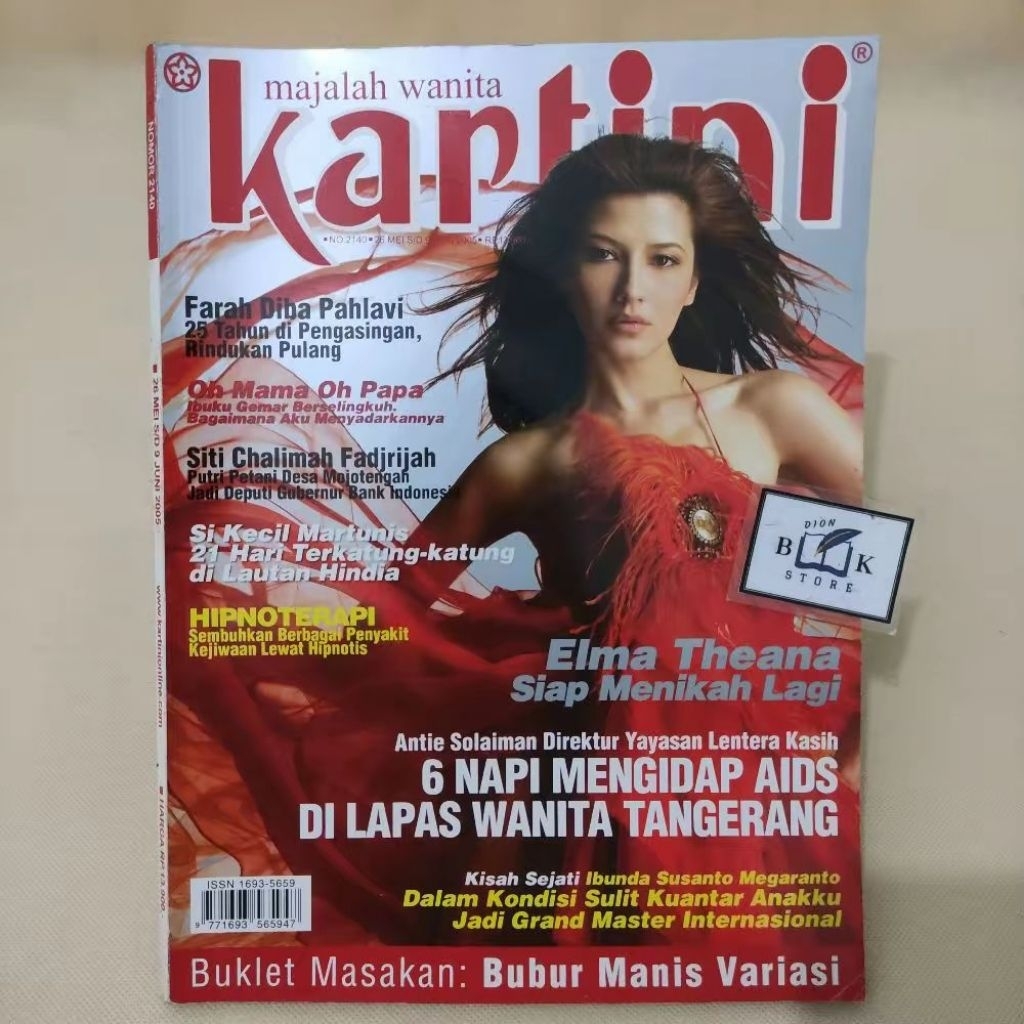 (ORIGINAL) Majalah Kartini Cover Tamara Bleszynski (26 Mei - 9 Juni 2005)