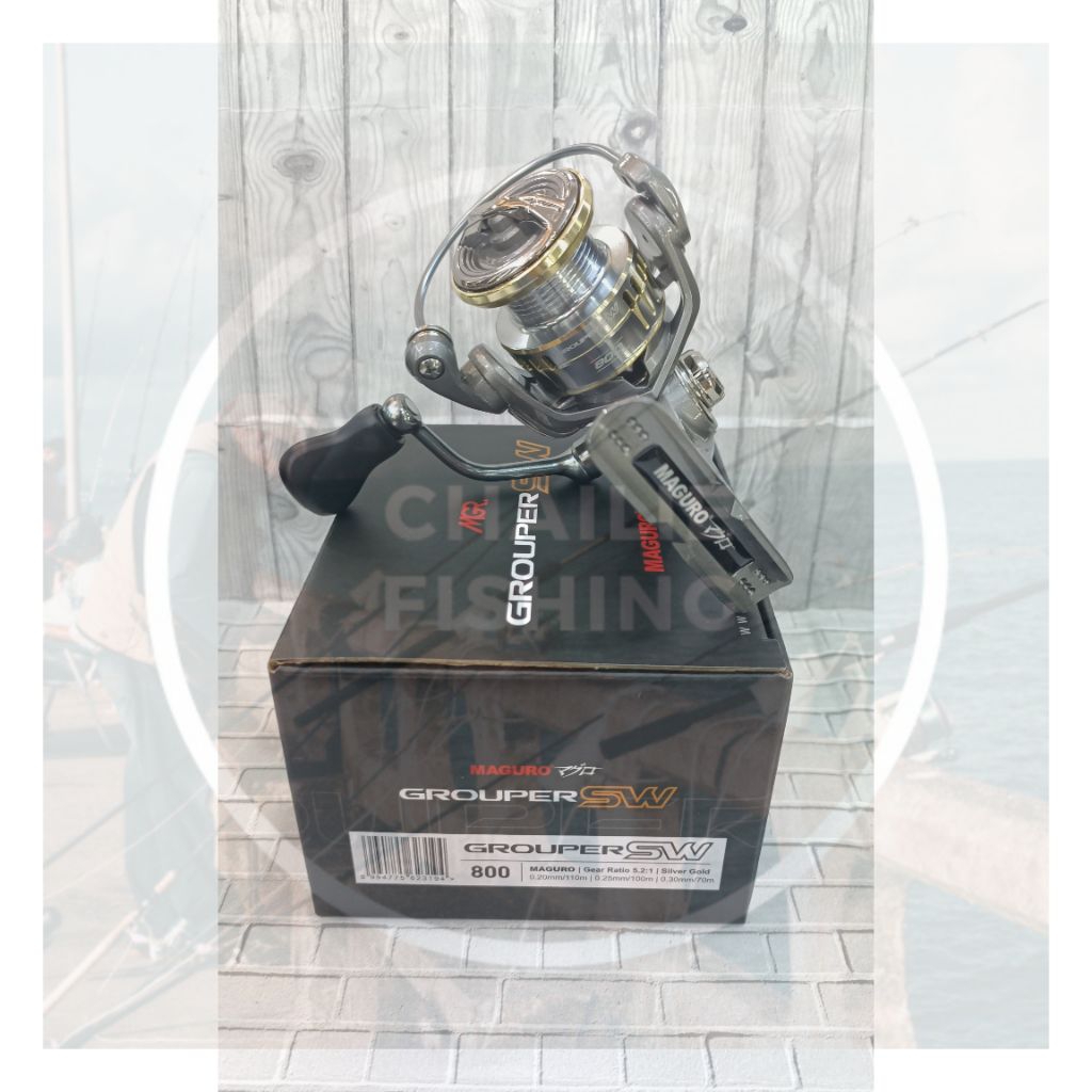 Reel Maguro GROUPER SW 500 800 Reel Spining Maguro