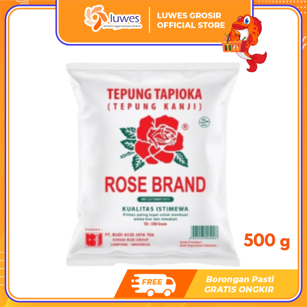 

Rose Brand Tepung Tapioka 500 g Serbaguna