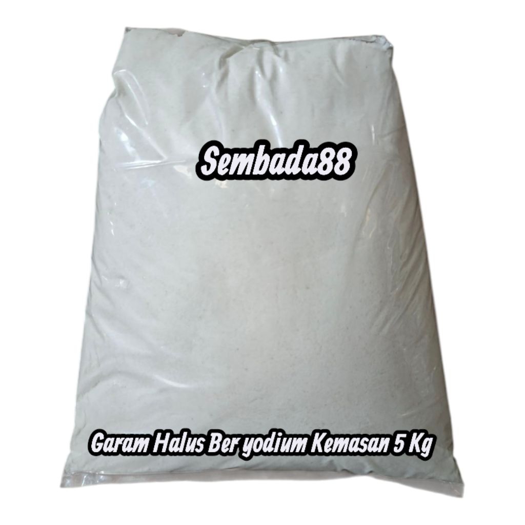 

GARAM HALUS KEMASAN 5 KG BERYODIUM / GARAM HALUS / GARAM / GAREM