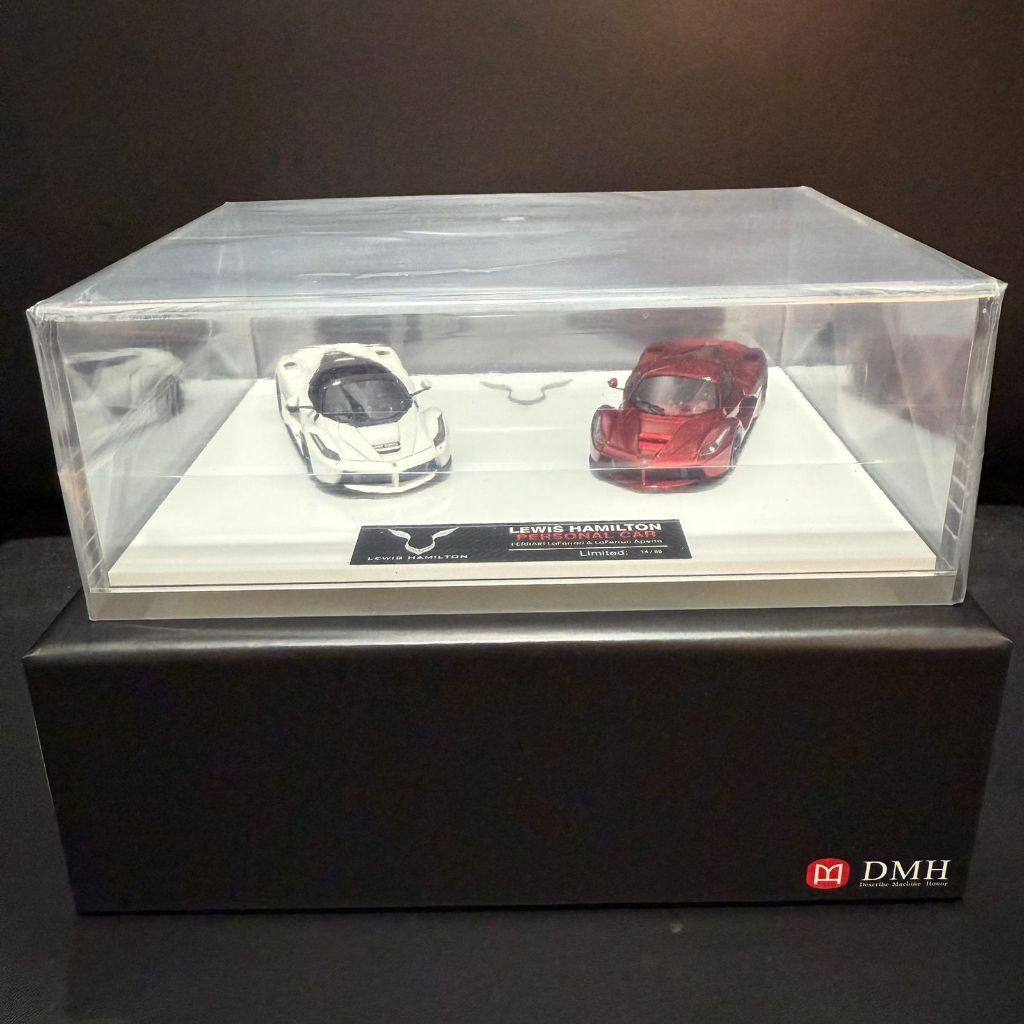 1/64 DMH Ferrari LaFerrari & LaFerrari Aperta Lewis Hamilton Personal Car Limited