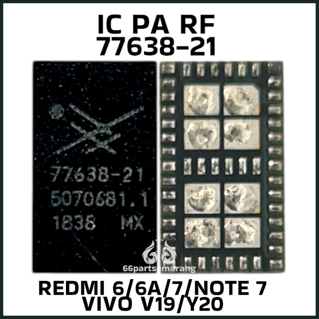 Ic Power Radio Frekuensi Sinyal PA RF Redmi 6 / 6A / 7 / Note 7 / Y20 / V19 77638 - 11 / 77638 - 21 