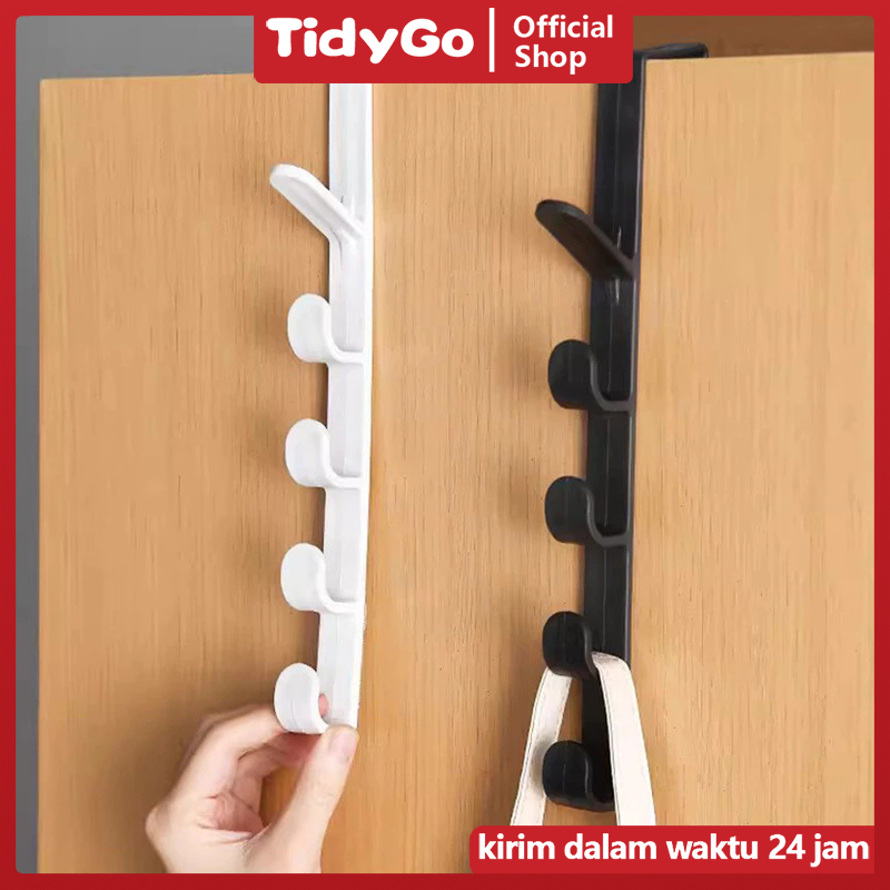 TidyGo - Gantungan Baju Belakang Pintu Plastik /hanger Pintu Bahan Platik Abs Kapstok Gantungan Baju