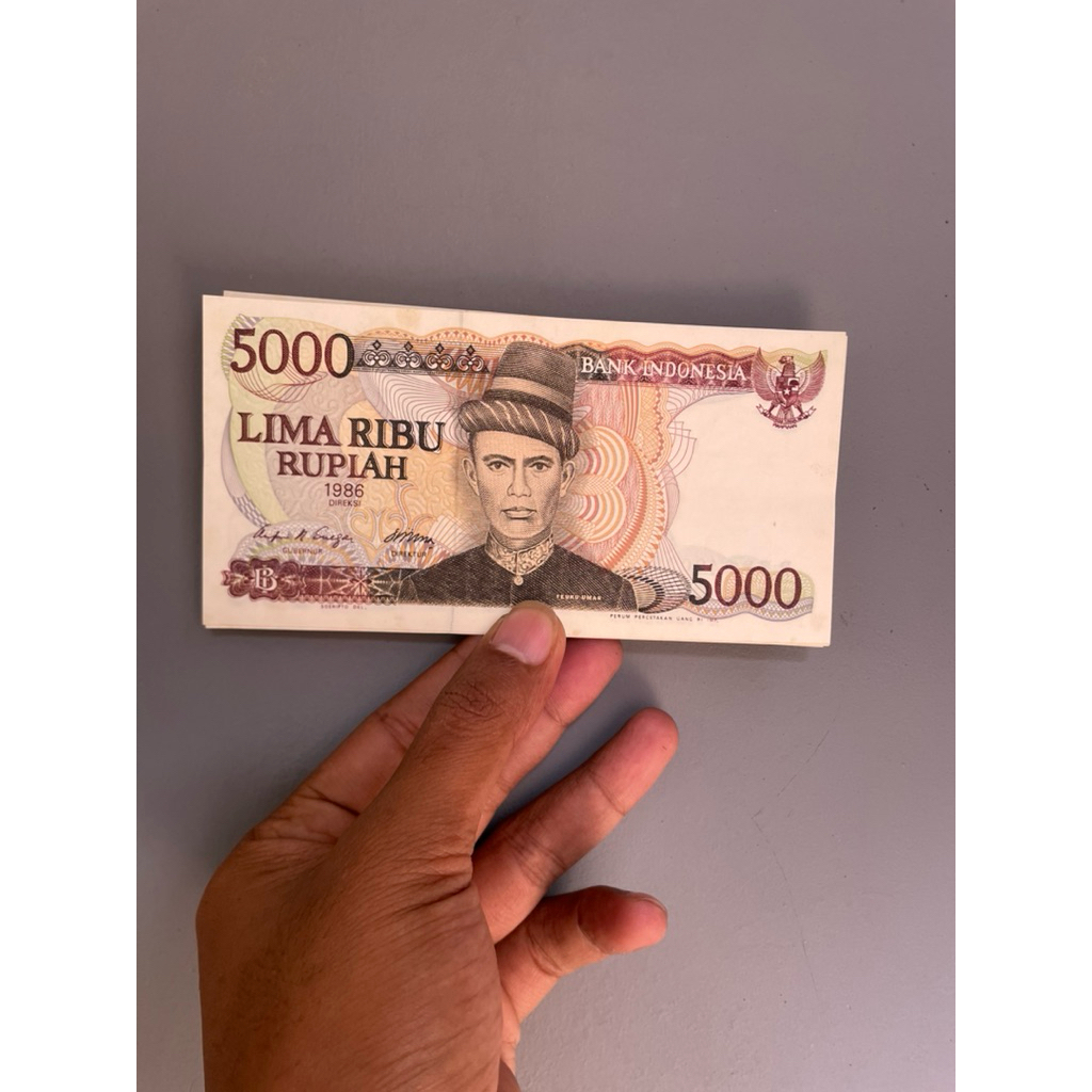 uang kuno 5000 Teuku umar Baru,kolektor tinik oficial