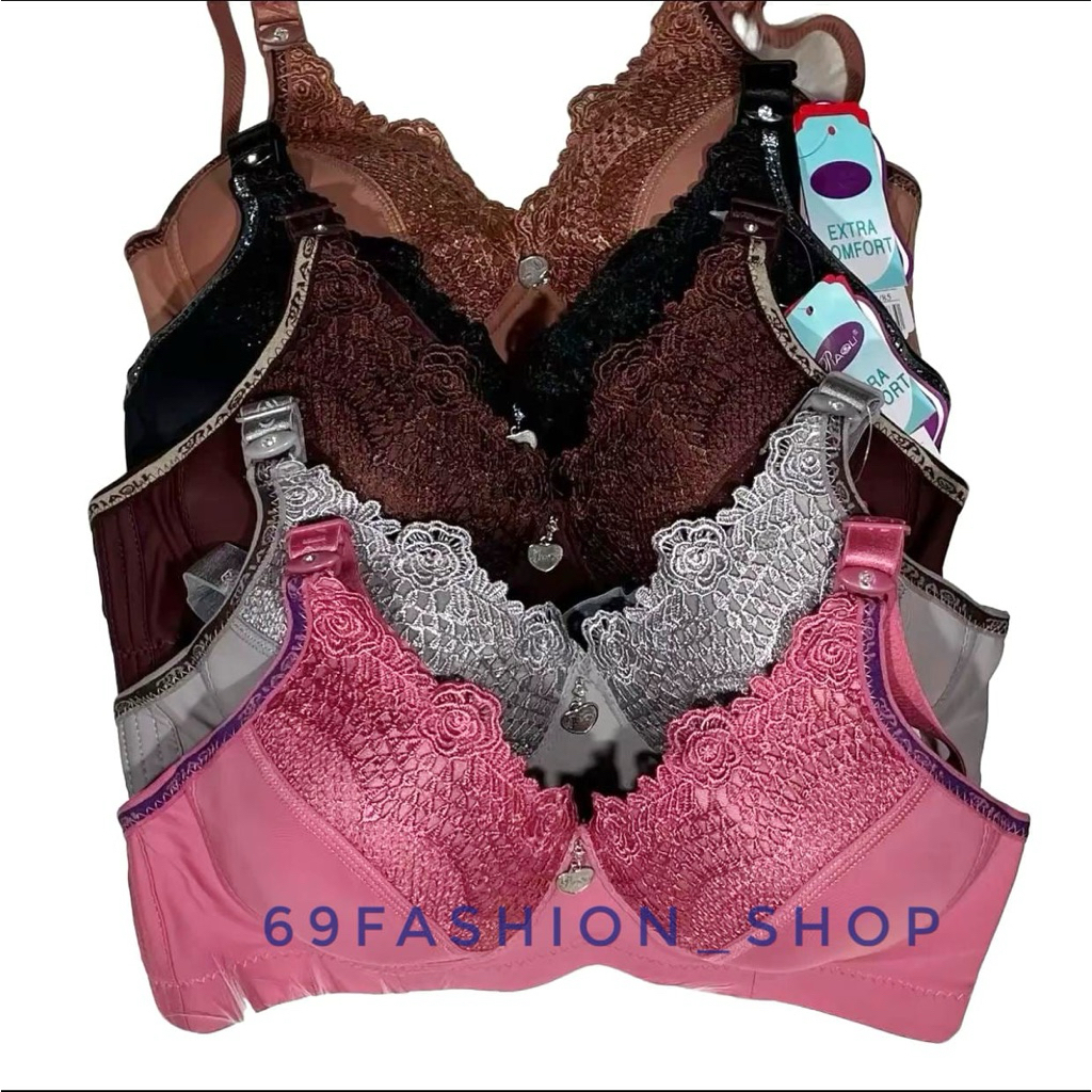 BRA PIAOLI BRUKAT RENDA ELEGAN MEWAH CUP B BRA PIAOLI ELEGAN ORIGINAL PL 483 NONKAWAT BUSA TIPIS EXT