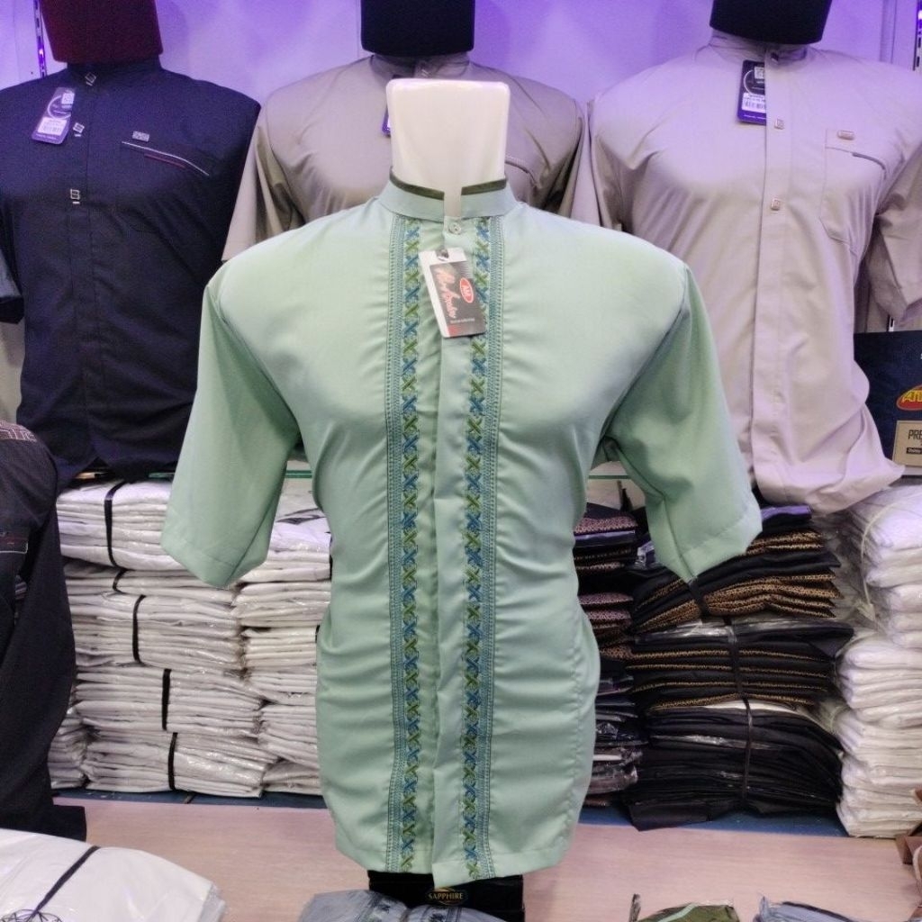 KOKO WARNA LENGAN PENDEK mrk al,amin