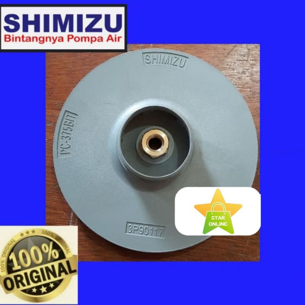 Kipas sedot pompa air SHIMIZU PC 375 BIT Original Impeller jet pump sumur dalam asli impeler