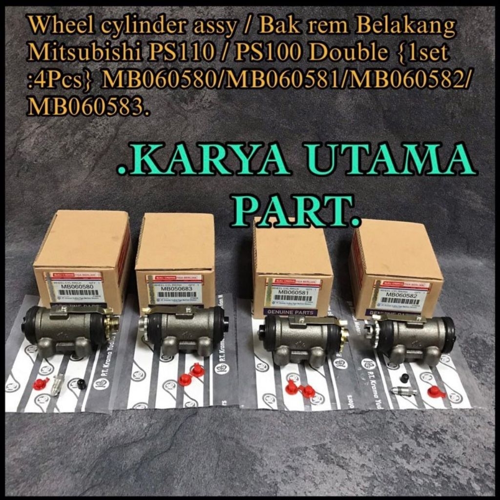 MASTER REM BAWAH BLOK REM PS100 UMPLUNG PS110 COLT DIESEL PS