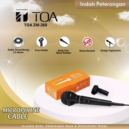 MICROPHONE TOA ZM-260/MIKROFON TOA/MIKROFON MURAH/MIKROFON KABEL/MIC