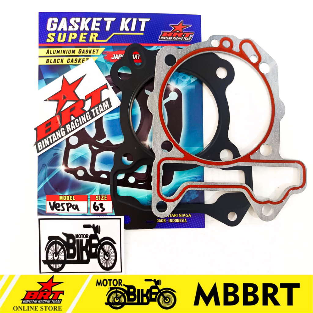GASKET PAKING BLOK & HEAD BRT VESPA 63