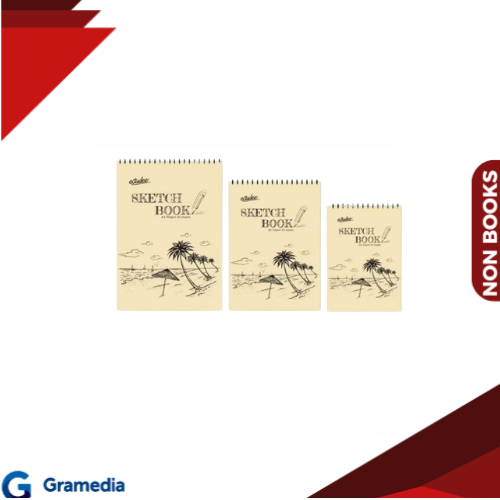 

Gramedia Medan - ESTUDEE SKETCHBOOK A5 110GSM 45SHT PORTRAIT LEFT RING