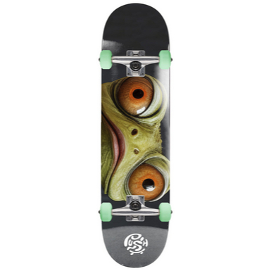 Skateboard Push "Gecko Eyes" First Push Complete - Green 7.5" / Fullset Push Skateboard