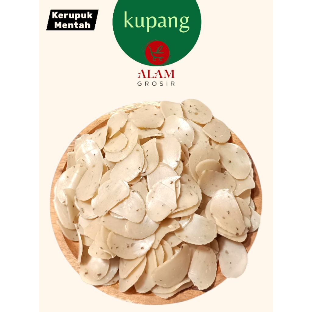 

Kerupuk Kupang Mentah Gurih Renyah Premium 1kg