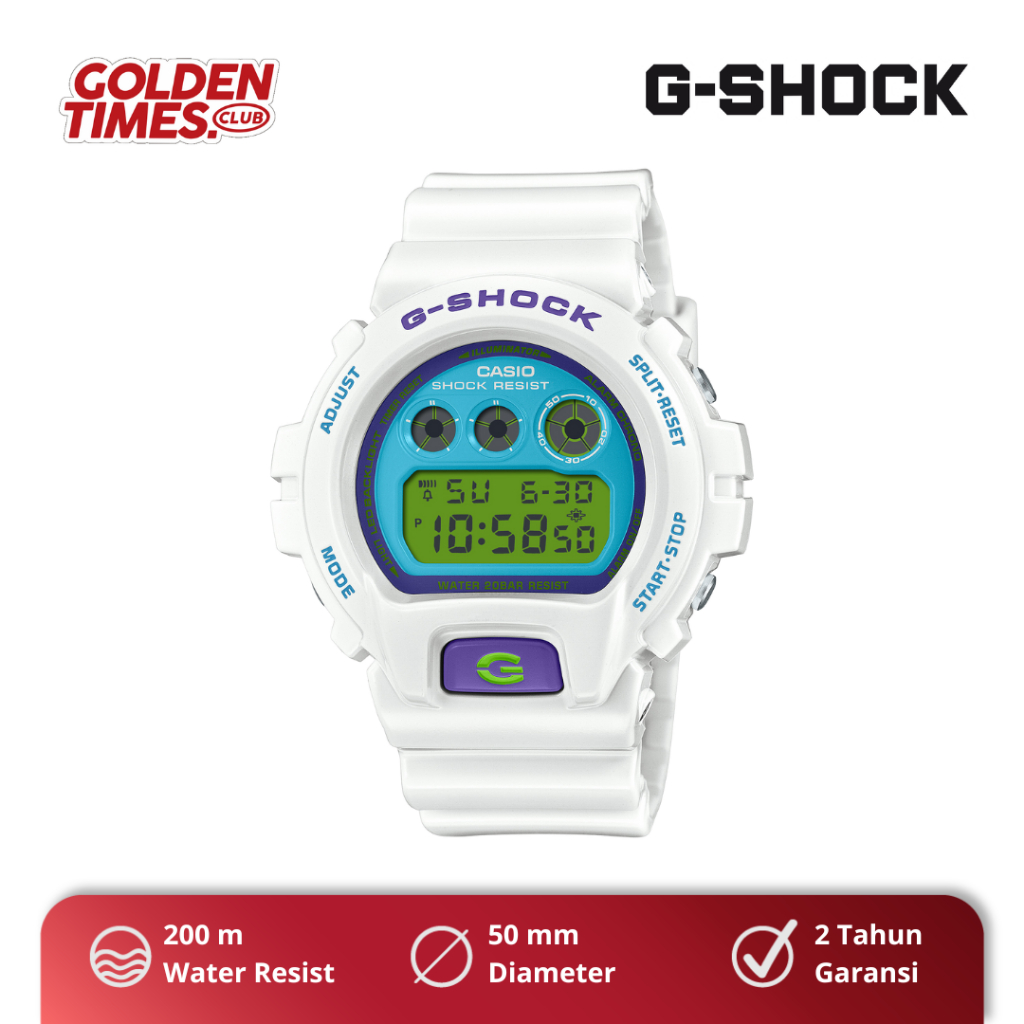 Jam Tangan Pria G-Shock DW-6900RCS-7DR ''White'' BNIB Fullset PROMO