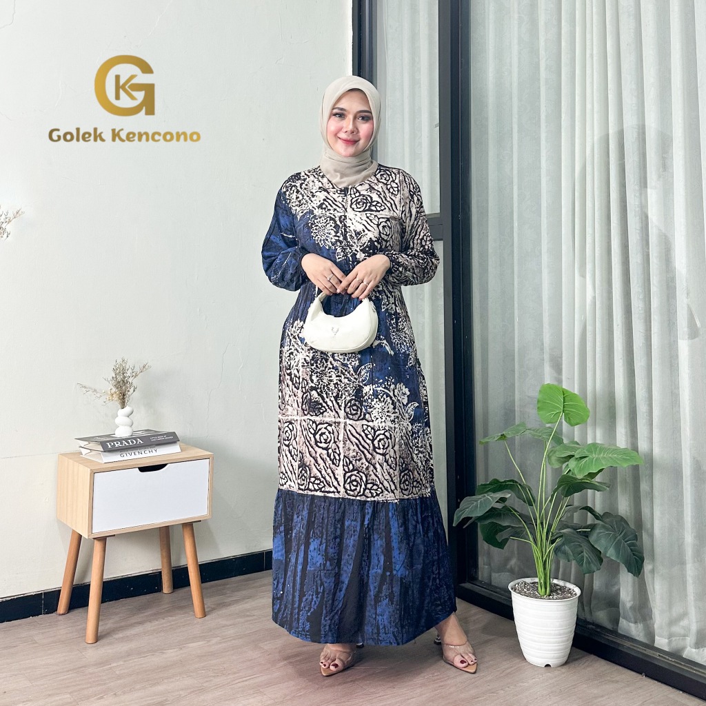 Golek Kencono Gamis Jumbo Tunik Selendang Elegan