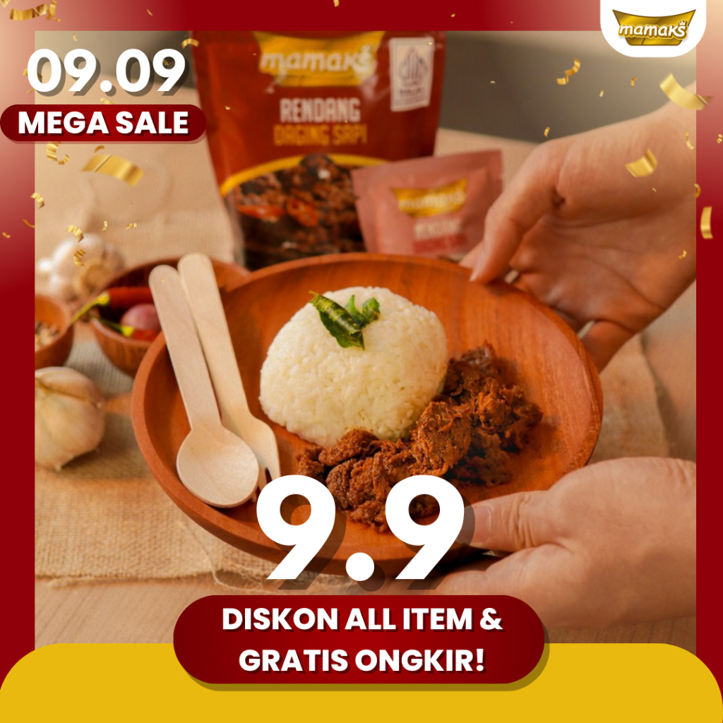 

Rendang Instan Siap Makan Daging Sapi Asli Padang 250 gram (Halal MUI BPOM) - Mamaks