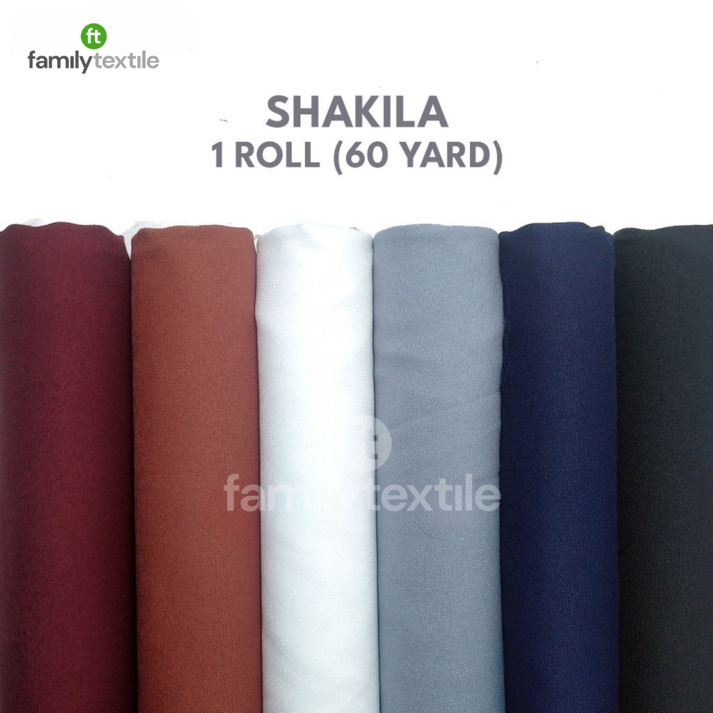 Kain Bahan Shakila 1 Roll 60 Yard Premium