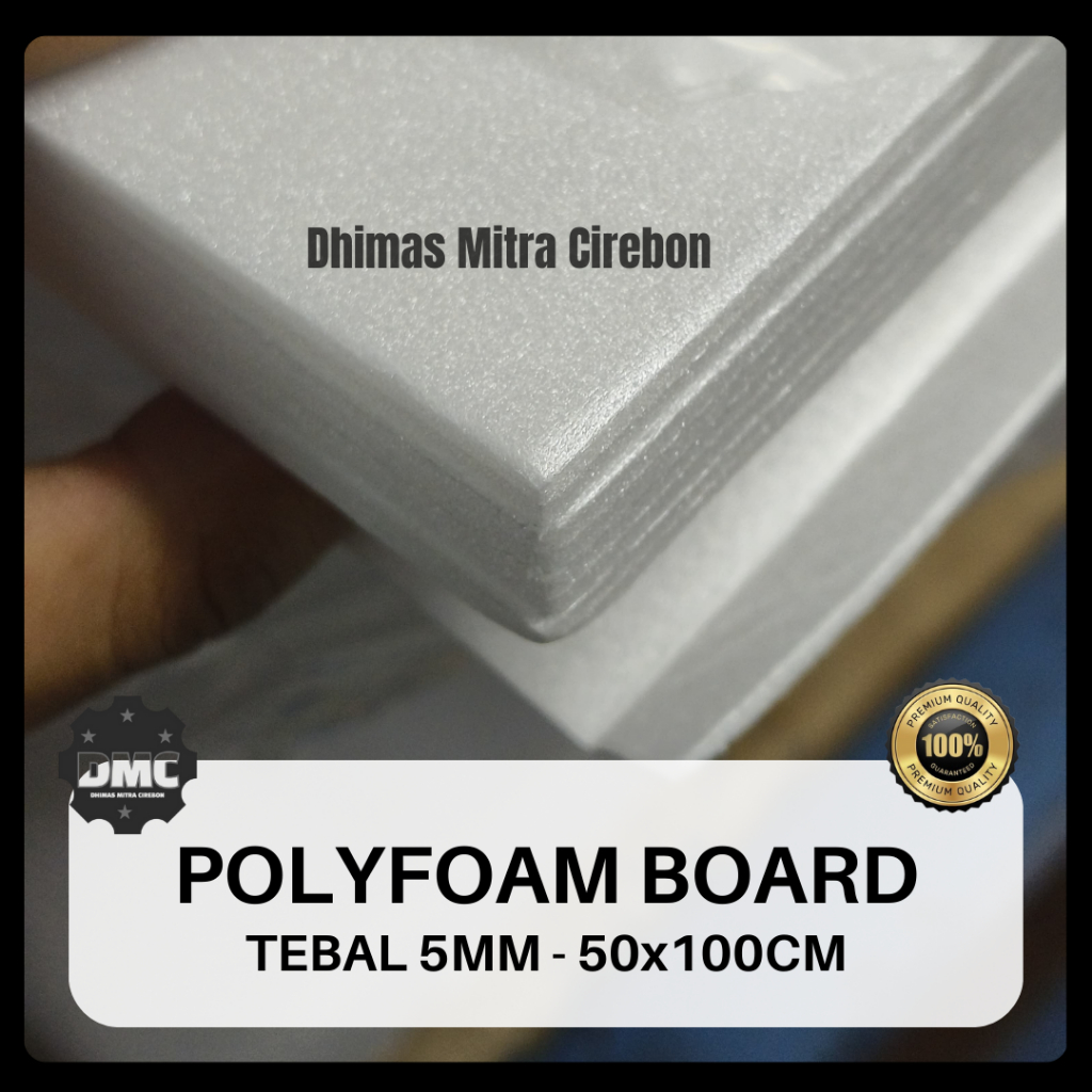 Polyfoam lembaran tebal 5mm 50 x 100cm Depron polyfoam 5mm