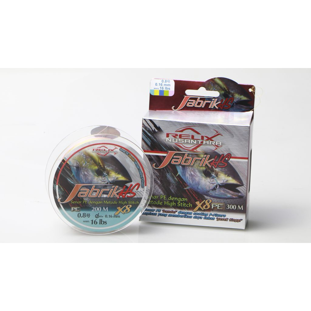 SENAR PE JABRIK HS X8 JABRIK 200 METER JABRIK 300 METER PE RELIX NUSANTARA