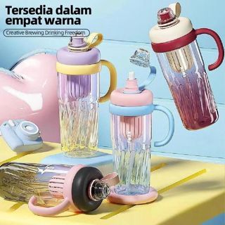 GS (K3589) Botol Air Minum Premium 950ML / Tumbler Anak Premium Dengan Sedotan Gelas Infus Water