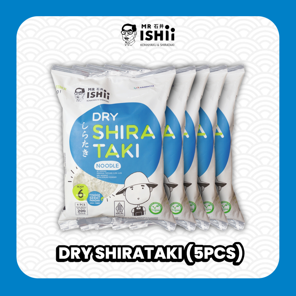 

MR.ISHII - Dry Shirataki 200 gr (Isi 5)