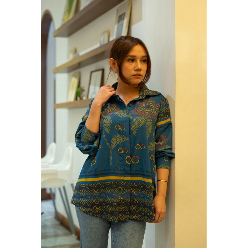 DONNA PRIVE - KEMEJA FLOWER