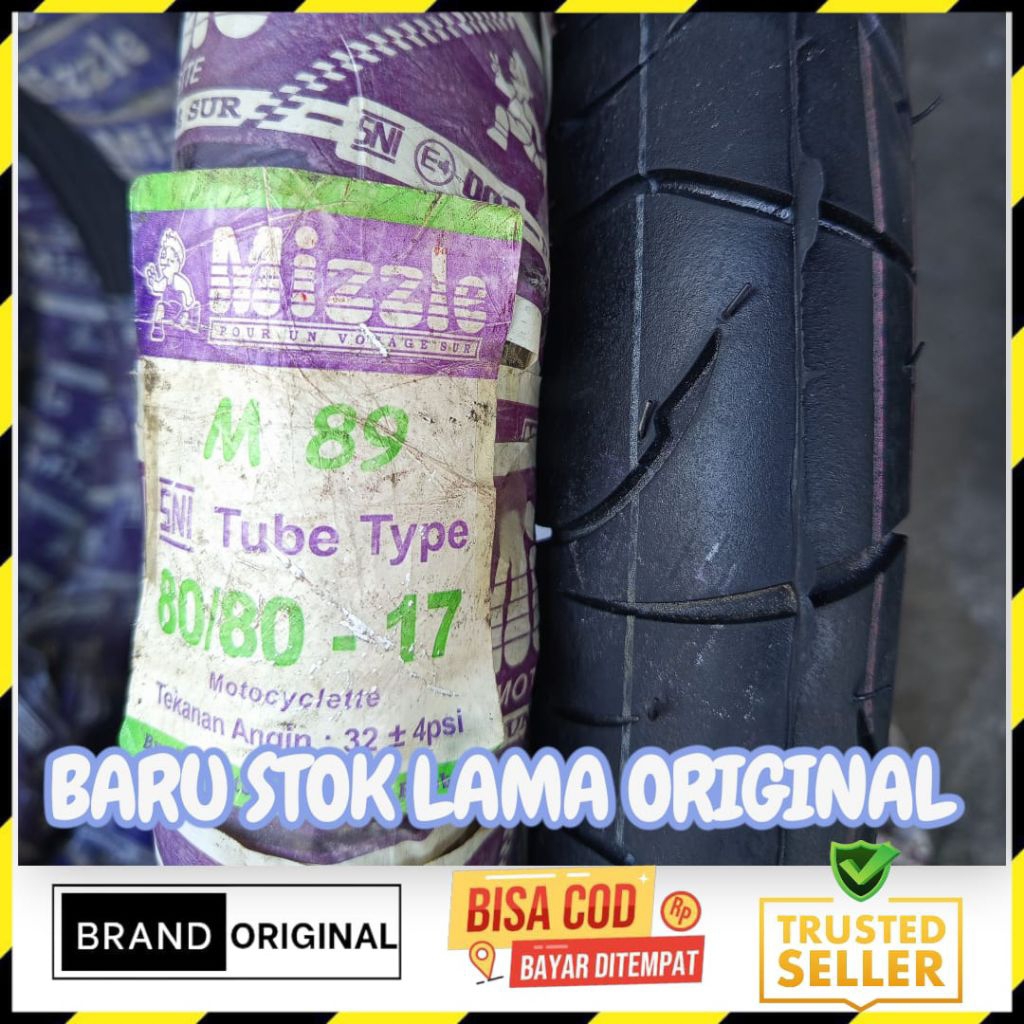 Ban Motor Mizzle 80/80-17 90/80 17 Tube Type SNI Ban Depan Belakang Motor