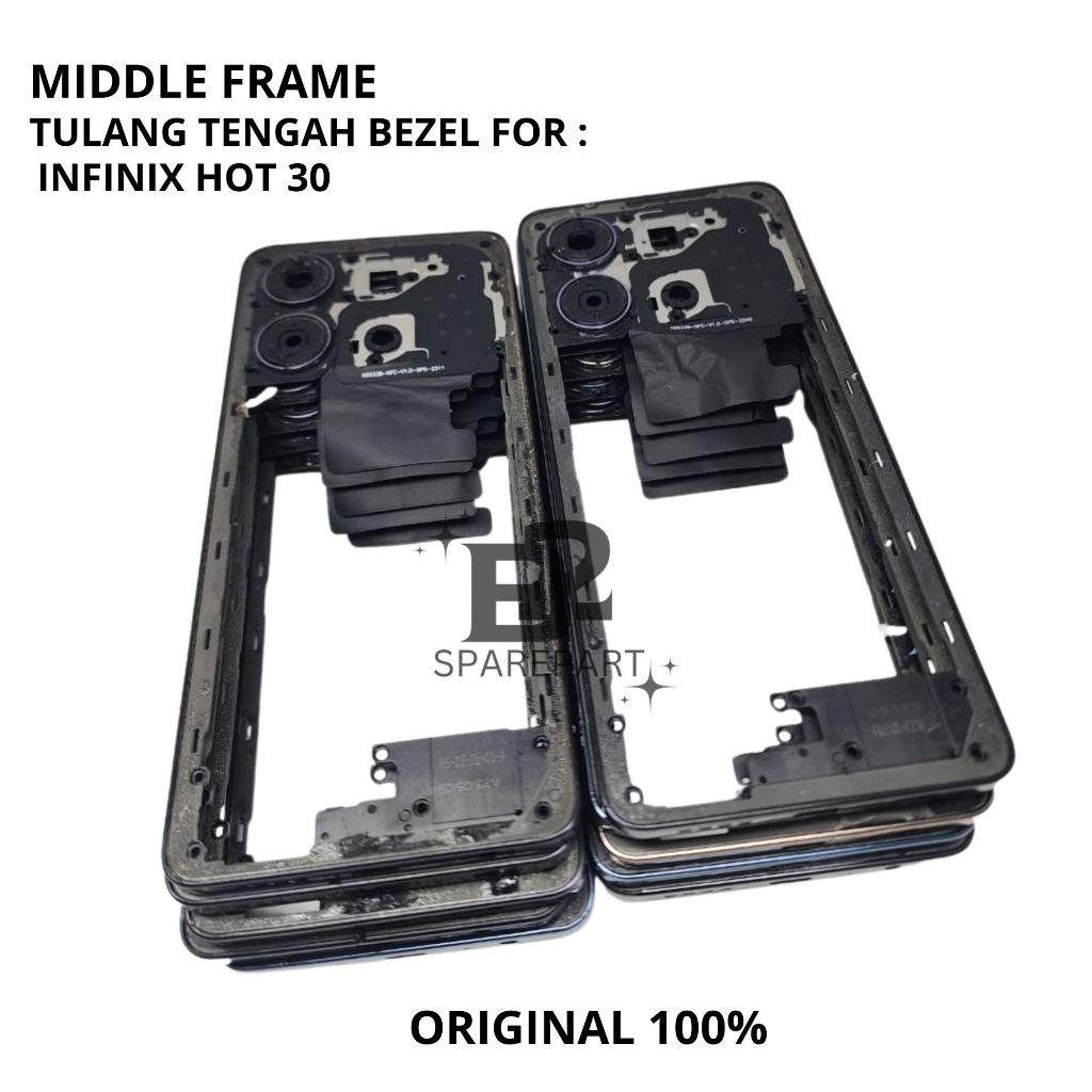 MIDDLE FRAME - TULANG TENGAH BEZEL FOR INFINIX NOTE 30 BEZZEL - RANGKA CASING BEKAS COPOTAN ORIGINAL