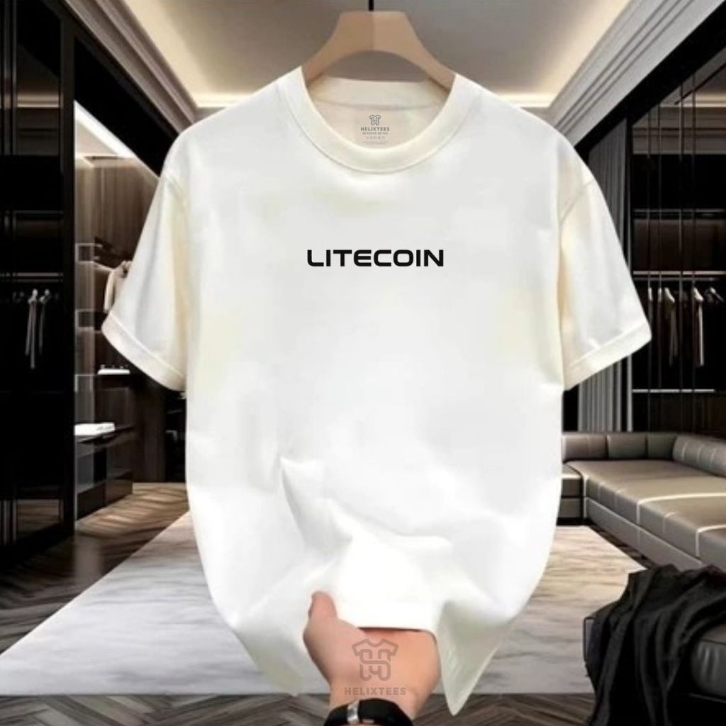 Kaos Distro Cotton 20S Trader Crypto Litecoin Terbaru  Nyaman & Lembut Cewek-Cowok Unisex Original P