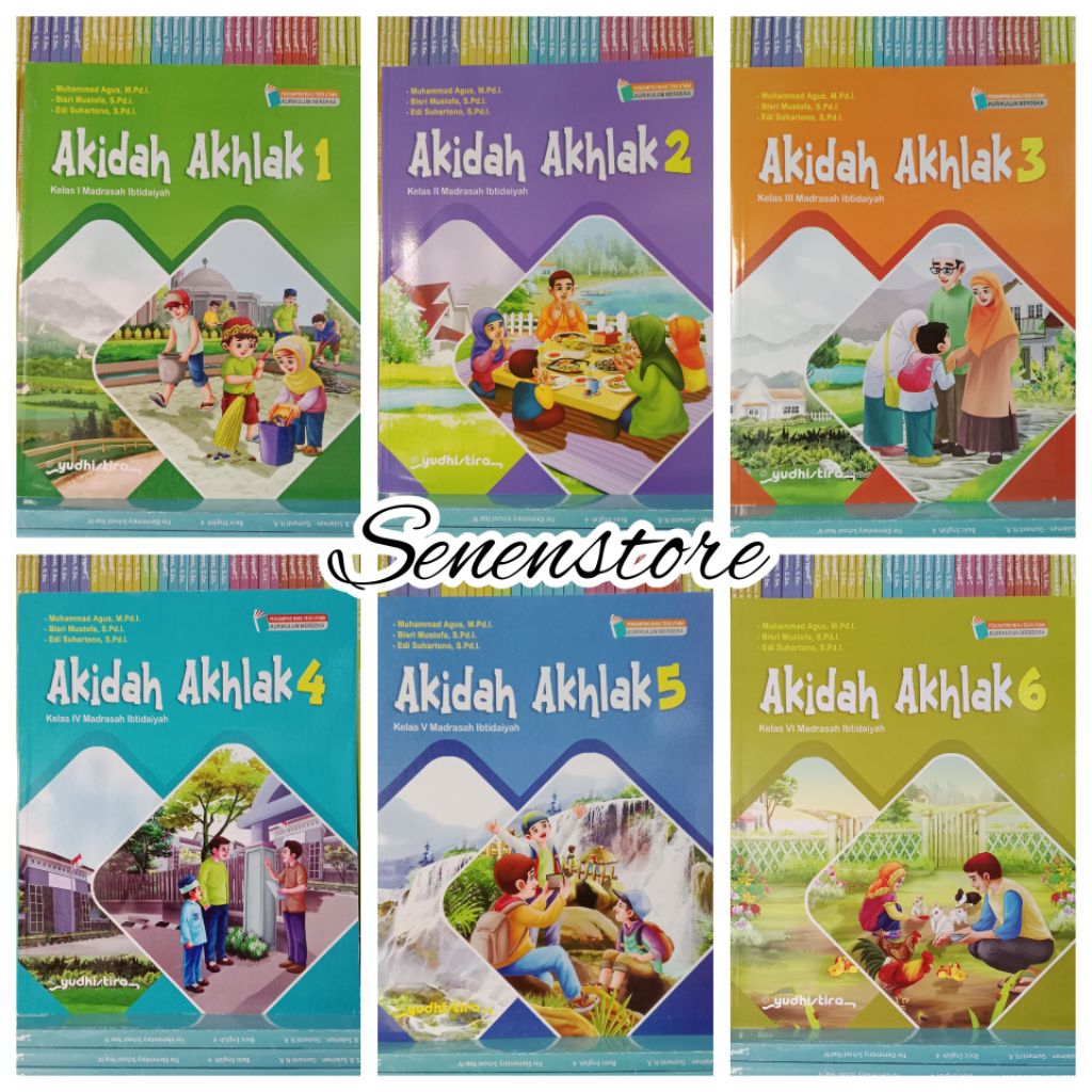Buku Akidah Akhlak Kelas 1 2 3 4 5 6 MI Kurikulum Merdeka Yudhistira
